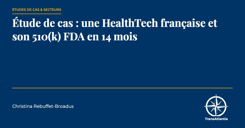 510(k) FDA, par Christina Rebuffet
