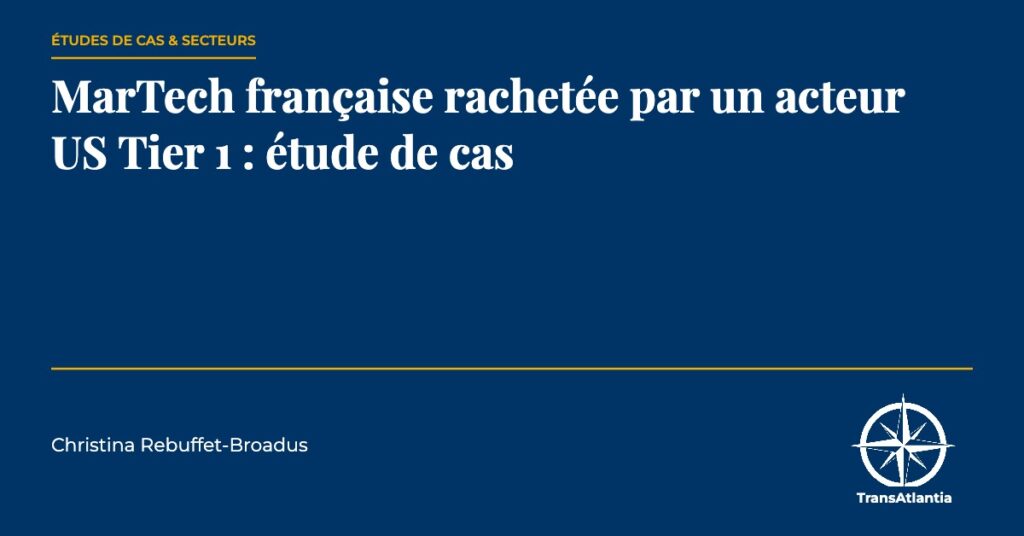 MarTech française rachetée, par Christina Rebuffet