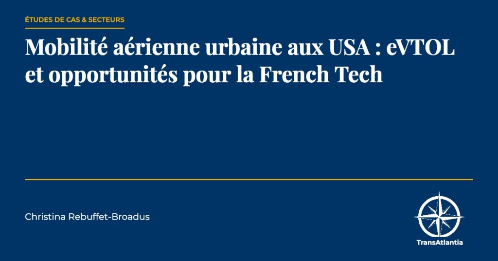 mobilité aérienne urbaine, par Christina Rebuffet