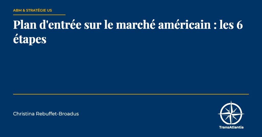 plan entrée marché américain, par Christina Rebuffet
