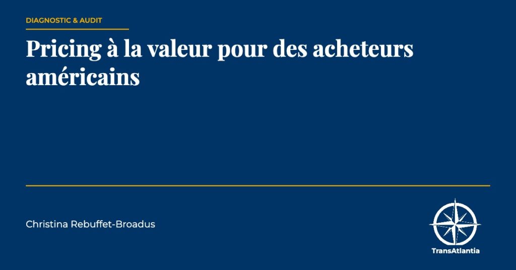 pricing à la valeur, par Christina Rebuffet