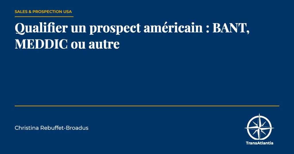 qualifier prospect américain meddic, par Christina Rebuffet