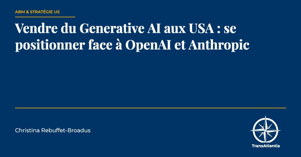 Generative AI aux USA, par Christina Rebuffet