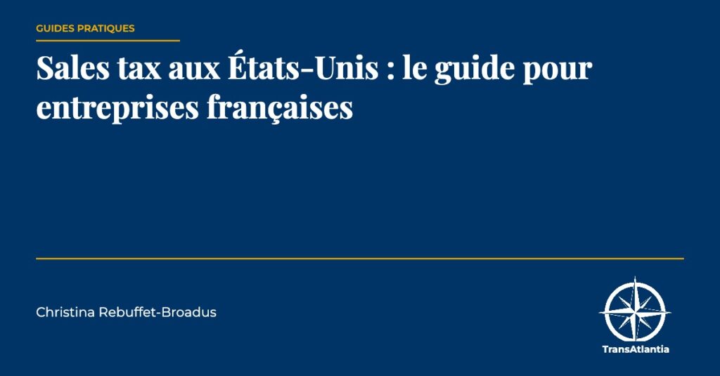 sales tax états-unis, par Christina Rebuffet