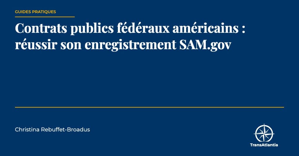 enregistrement SAM.gov, par Christina Rebuffet