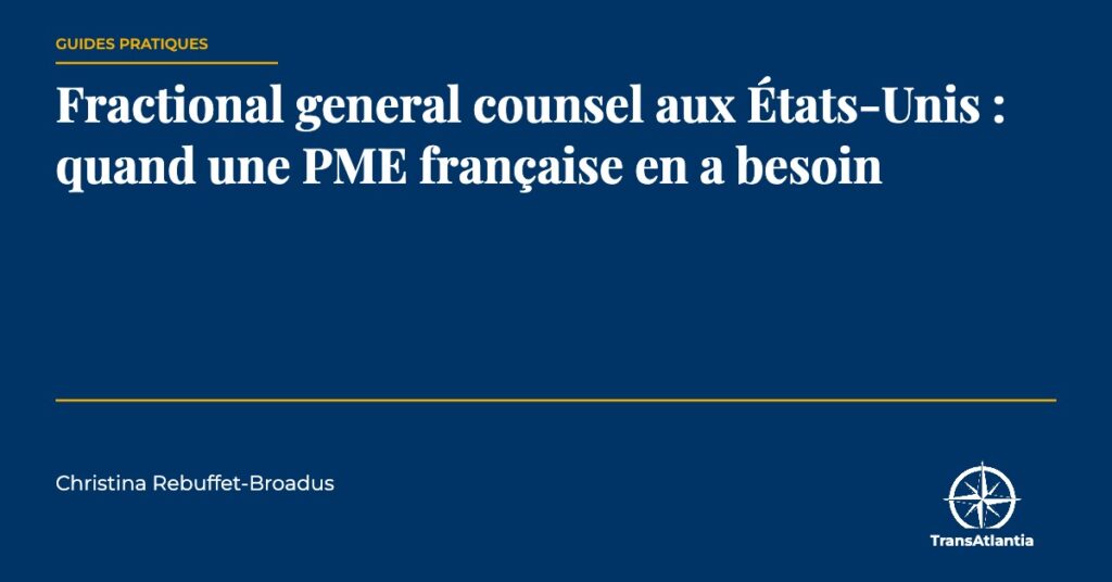 fractional general counsel, par Christina Rebuffet