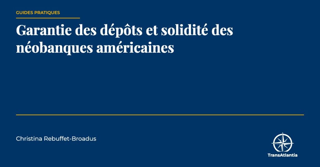 garantie des dépôts aux États-Unis, par Christina Rebuffet