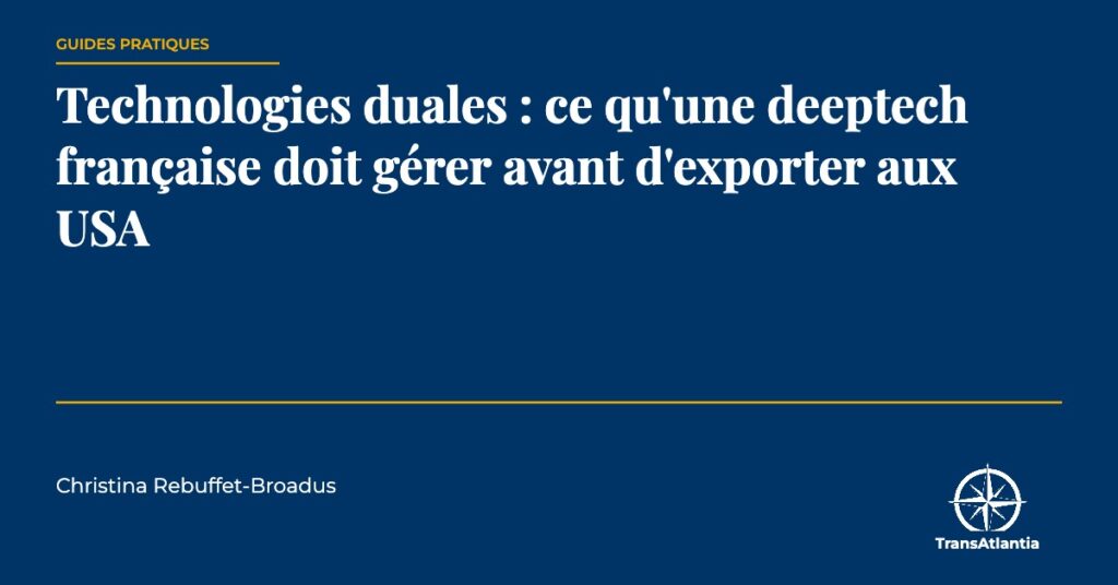 technologies duales, par Christina Rebuffet
